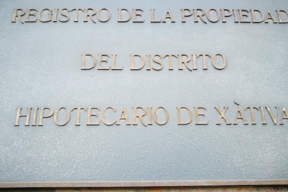 Oficinas del Registro de la Propiedad en Játiva (Valencia)