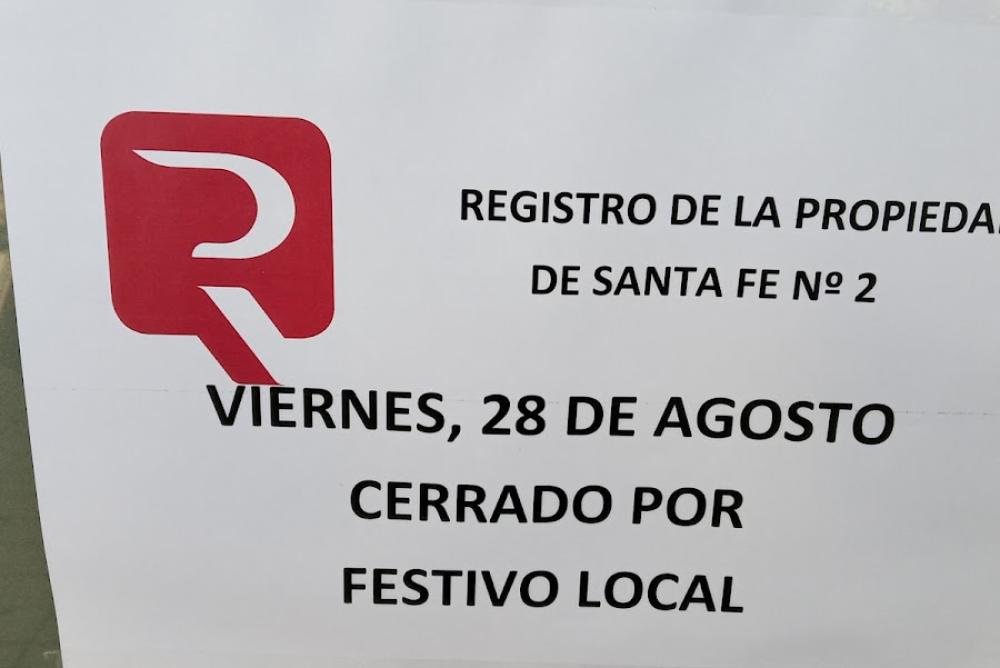 Oficinas del Registro de la Propiedad en Santa Fe (Granada)